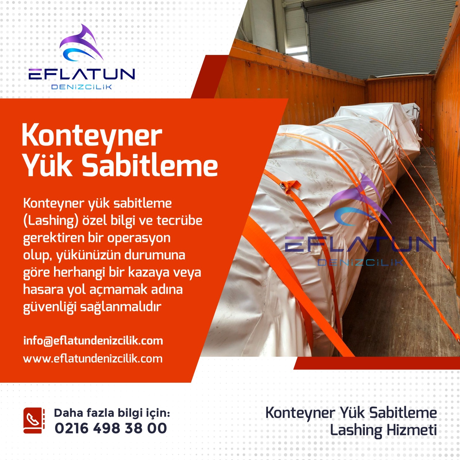 Konteyner Lashing yük sabitleme